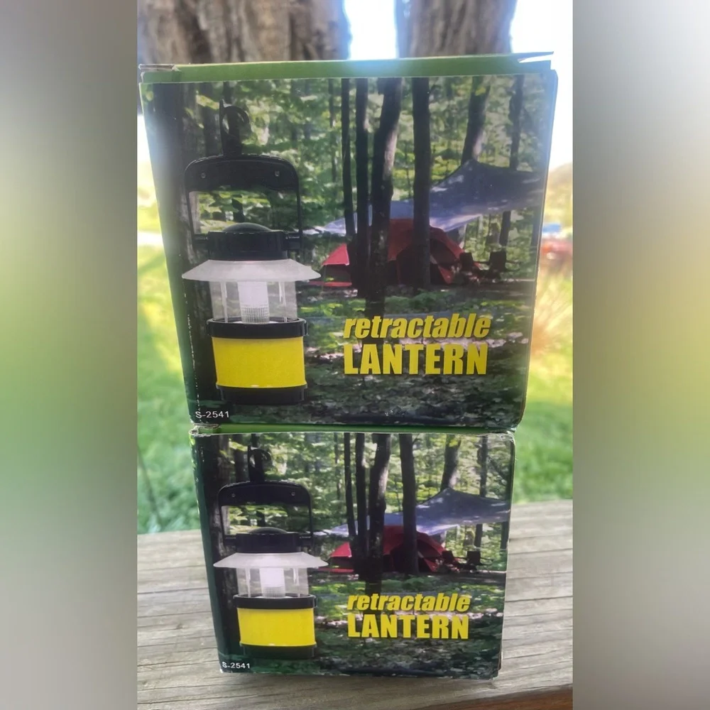 Yellow Retractable Lantern - Compact Camping Light
